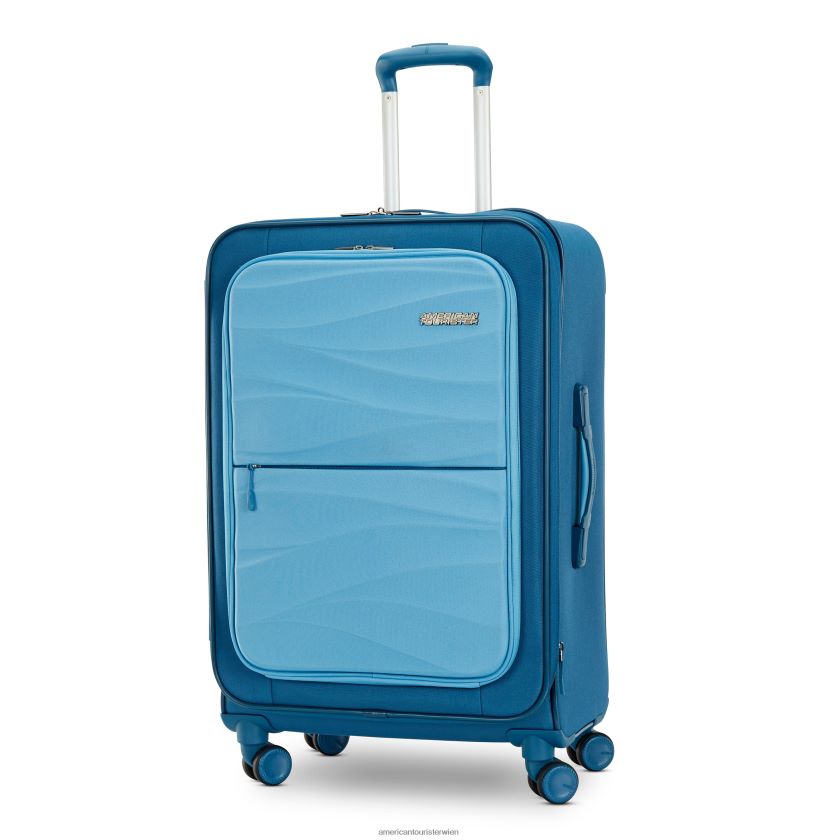 bei American Tourister Kaskaden-24-Zoll-Spinner Pazifikblau J00R6Z135 Gepäck