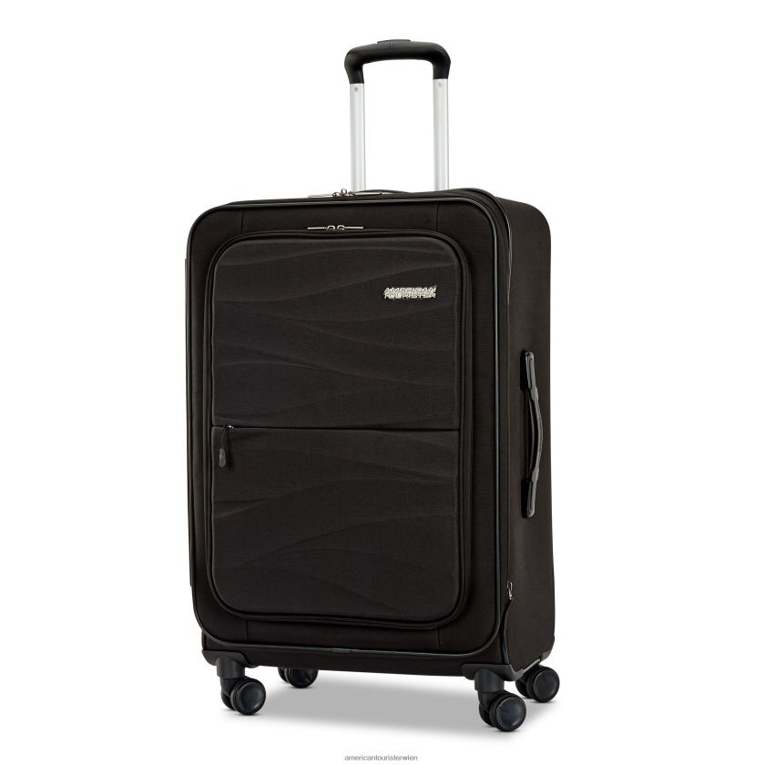 bei American Tourister Kaskaden-24-Zoll-Spinner pechschwarz J00R6Z136 Gepäck